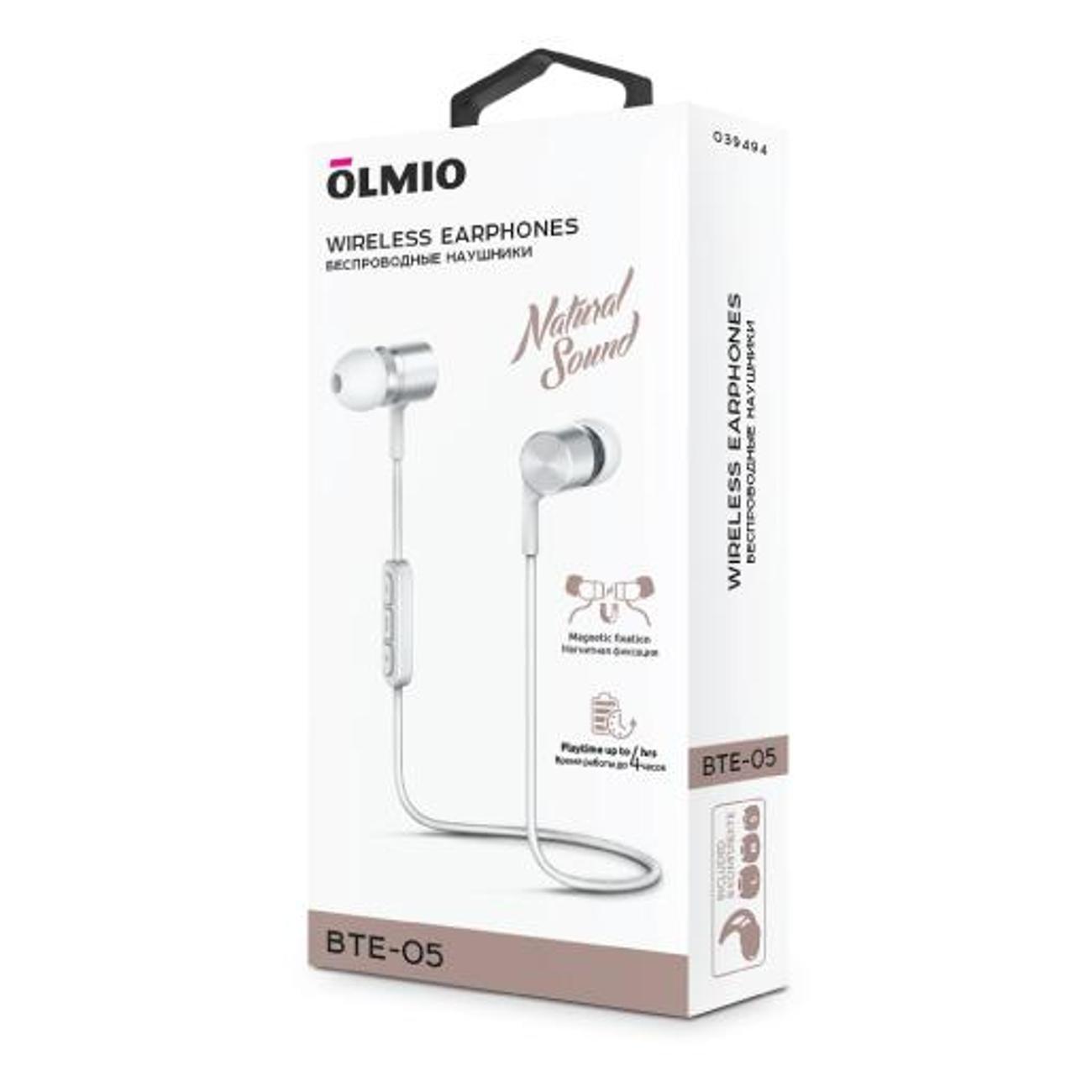Наушники беспроводные Olmio OLM-BTE-05-WHITE