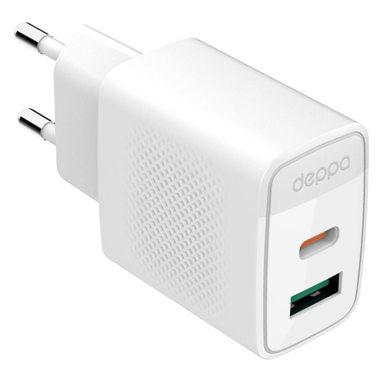 Сетевое зарядное устройство Deppa USB-C + USB-A,PD 3.0,QC 4.0+UFCS 11493