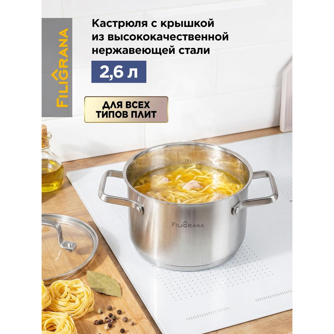 Кастрюля Filigrana MOLLY 16 см (FG30MLL01CR)