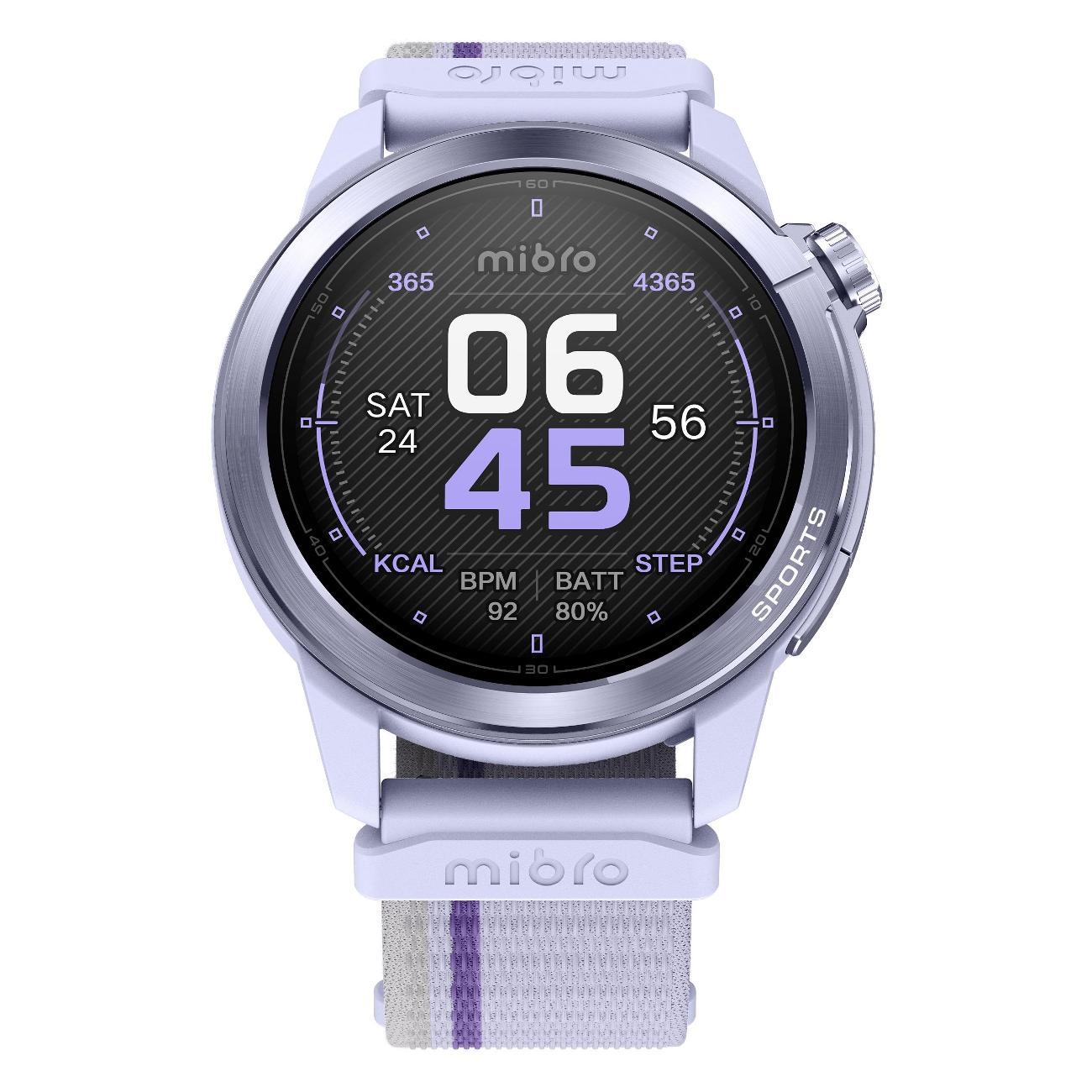Смарт-часы Mibro GS Active 2&nbsp; Фиолетовые XPAW024LC