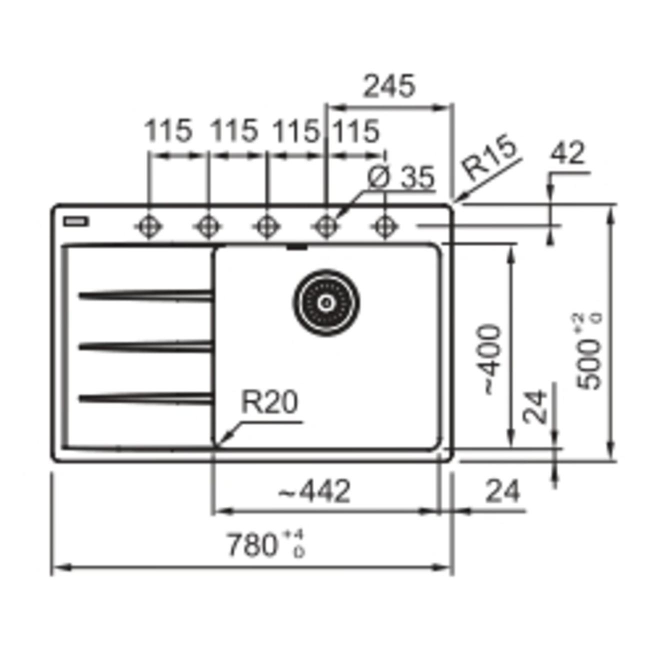 Мойка кухонная Franke CNG 611/211-78 TL 685098