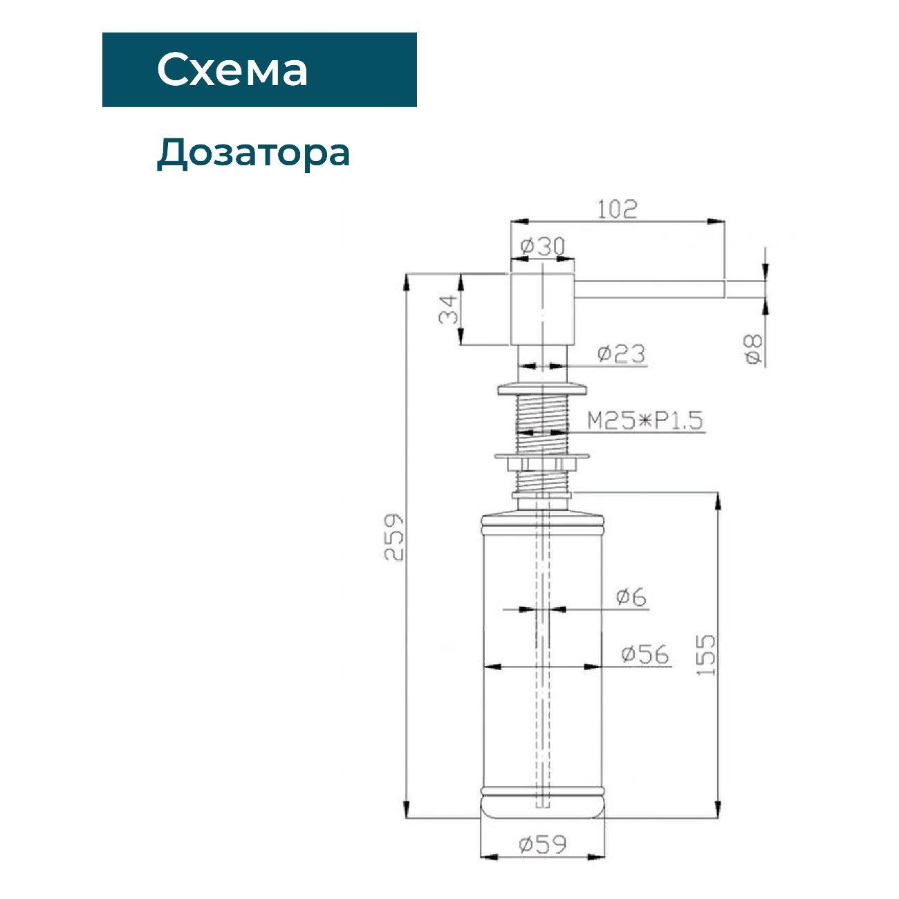 Диспенсер Alveus PLUM серый
