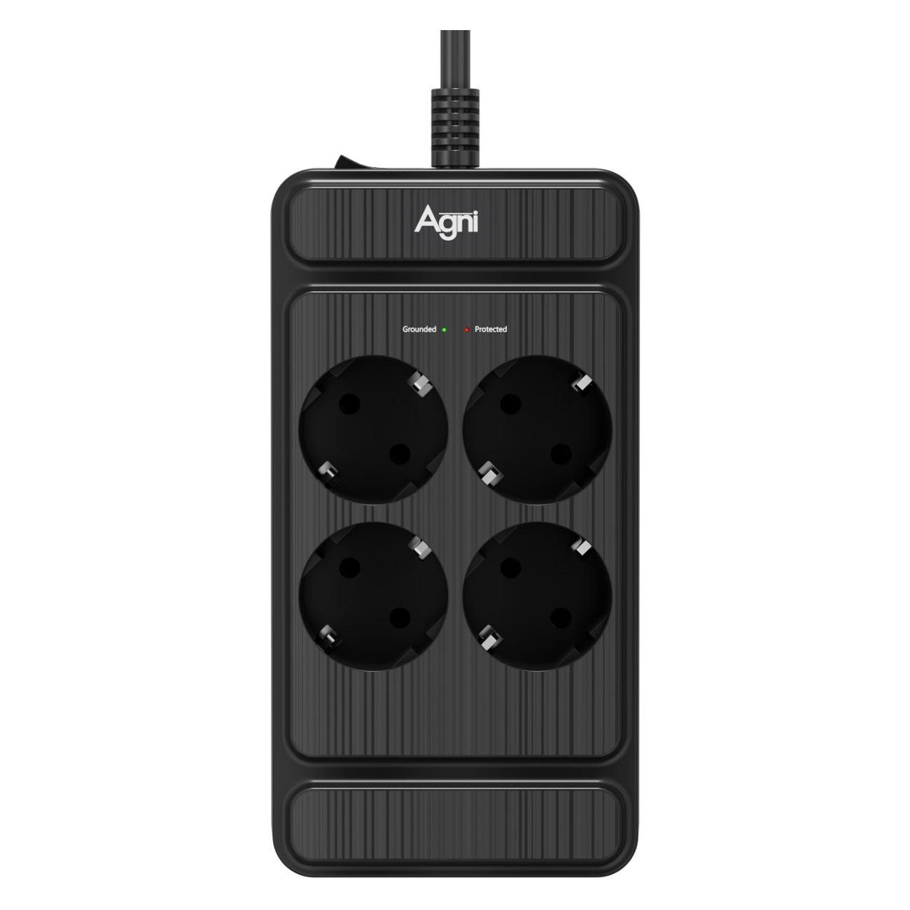 Сетевой фильтр AGNI TP-FS4E-3m-black фото