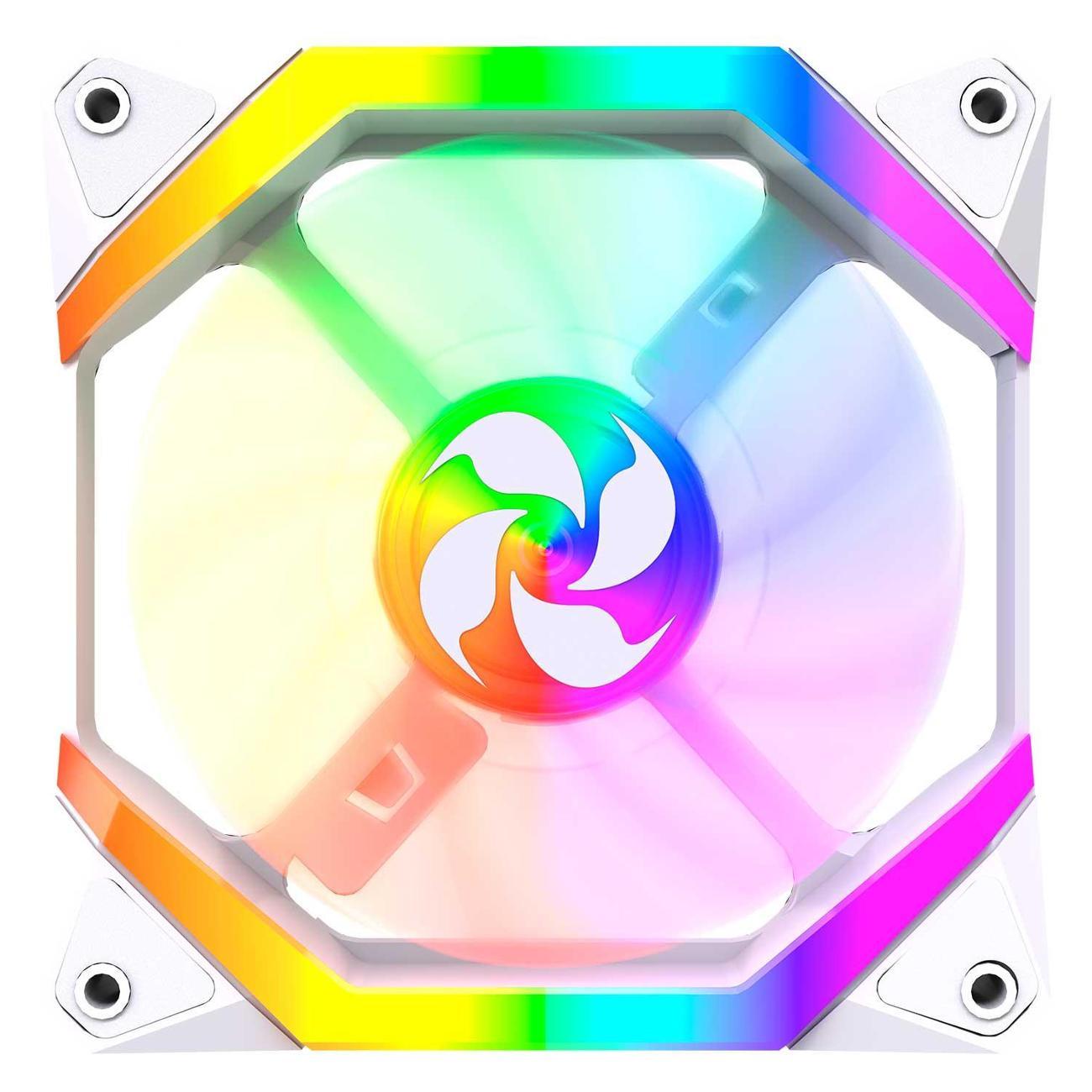 Вентилятор для компьютера 4FAN F40 White 120mm 3 in 1 (F4012W3)