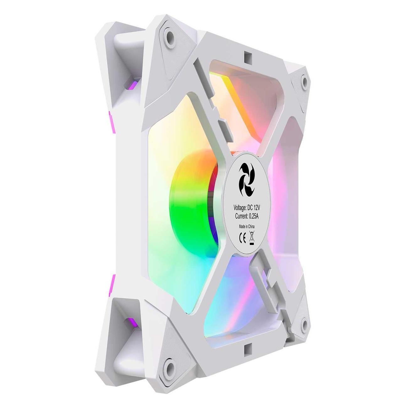 Вентилятор для компьютера 4FAN F40 White 120mm 3 in 1 (F4012W3)