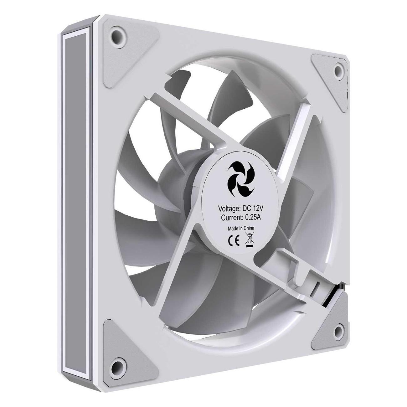 Вентилятор для компьютера 4FAN F69 White 120mm 3 in 1 (F6912W3)
