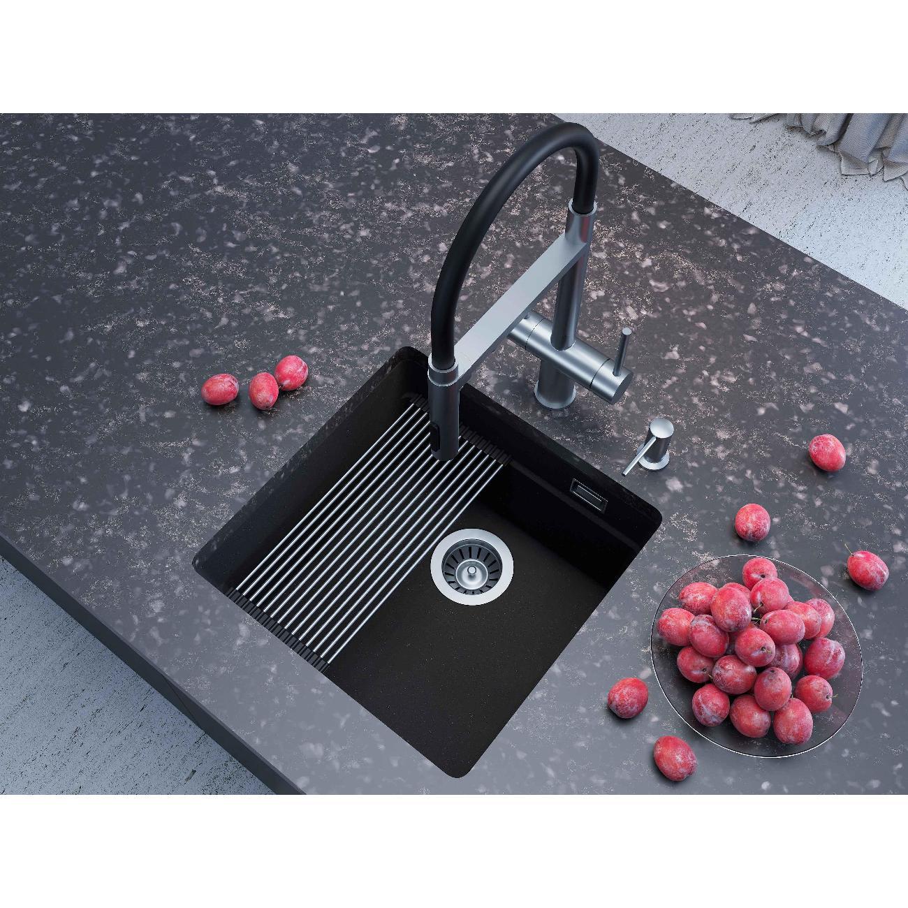 Мойка кухонная GRANDEX AQUA COMFORT 46U Bl/Gr