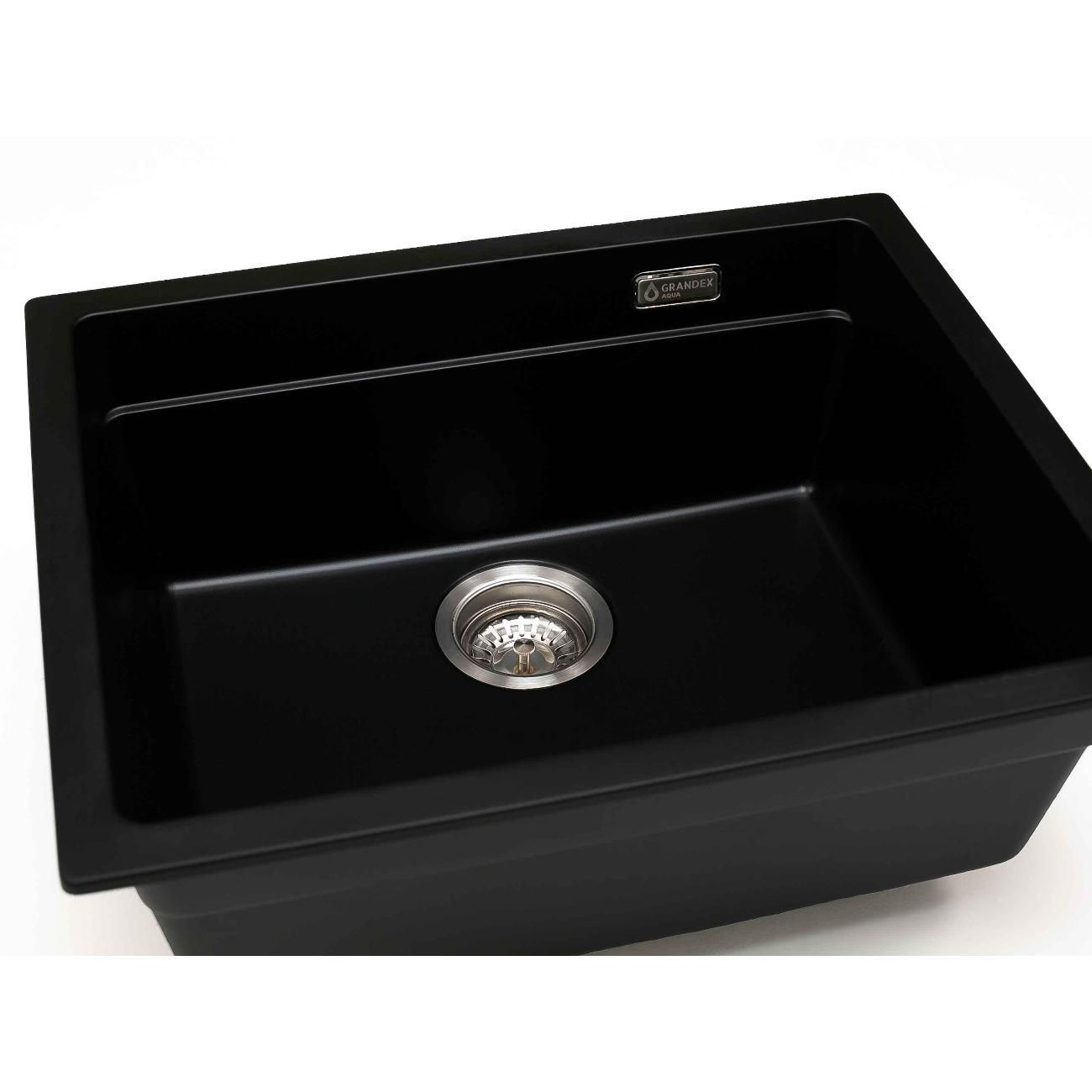 Мойка кухонная GRANDEX AQUA COMFORT 56U Bl