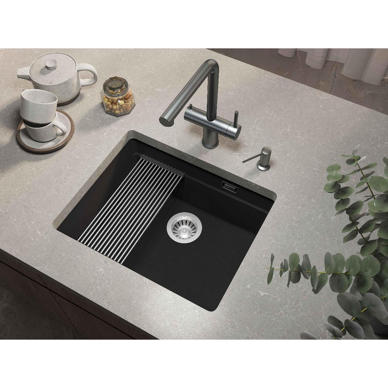 Мойка кухонная GRANDEX AQUA COMFORT 56U Bl/Gr