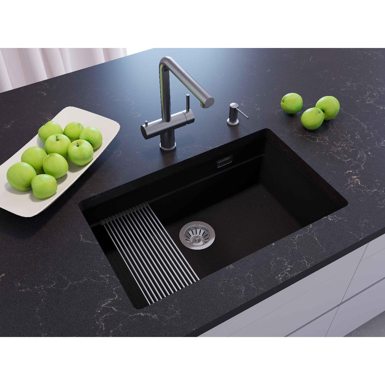 Мойка кухонная GRANDEX AQUA COMFORT73U Bl/Gr