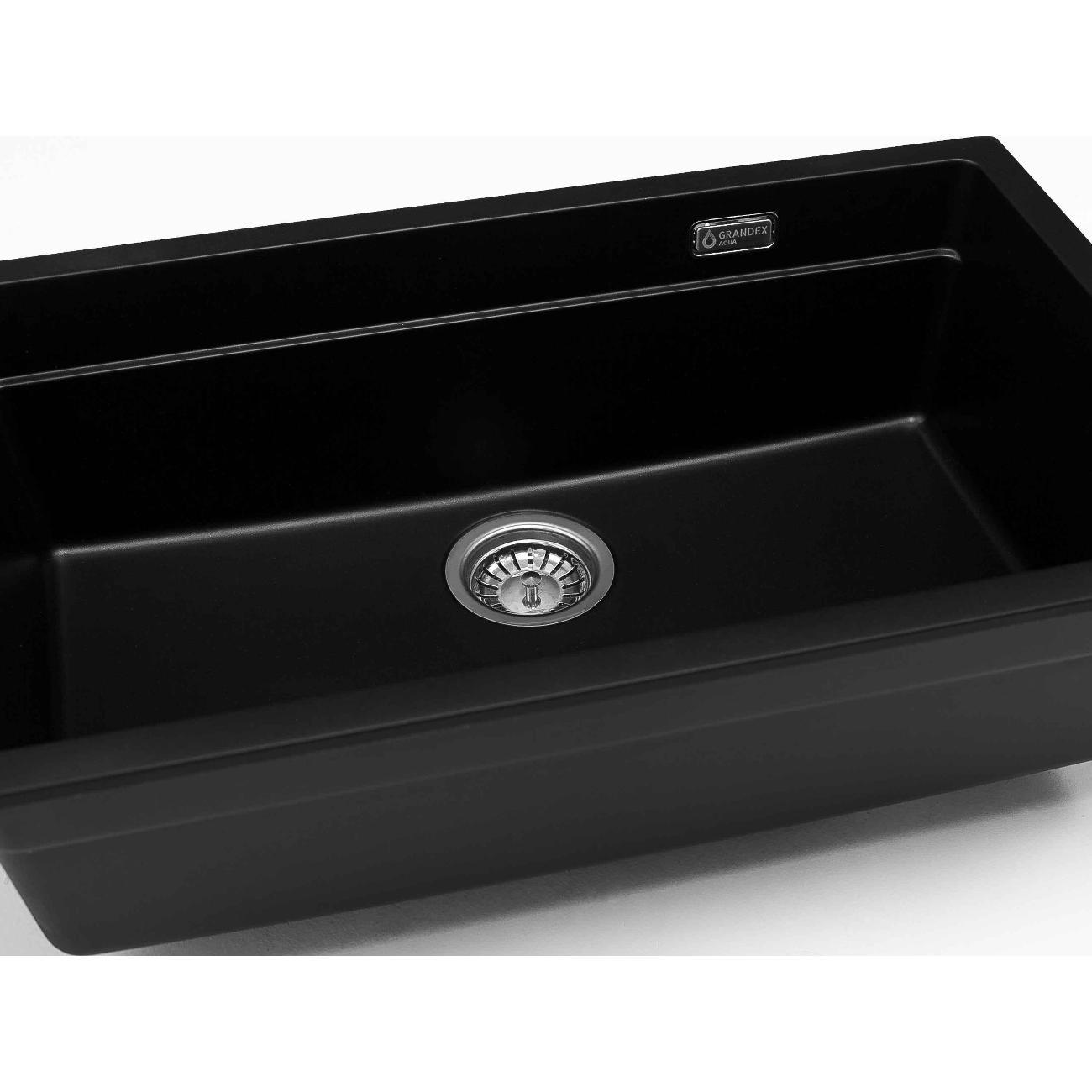 Мойка кухонная GRANDEX AQUA COMFORT73U Bl/Gr