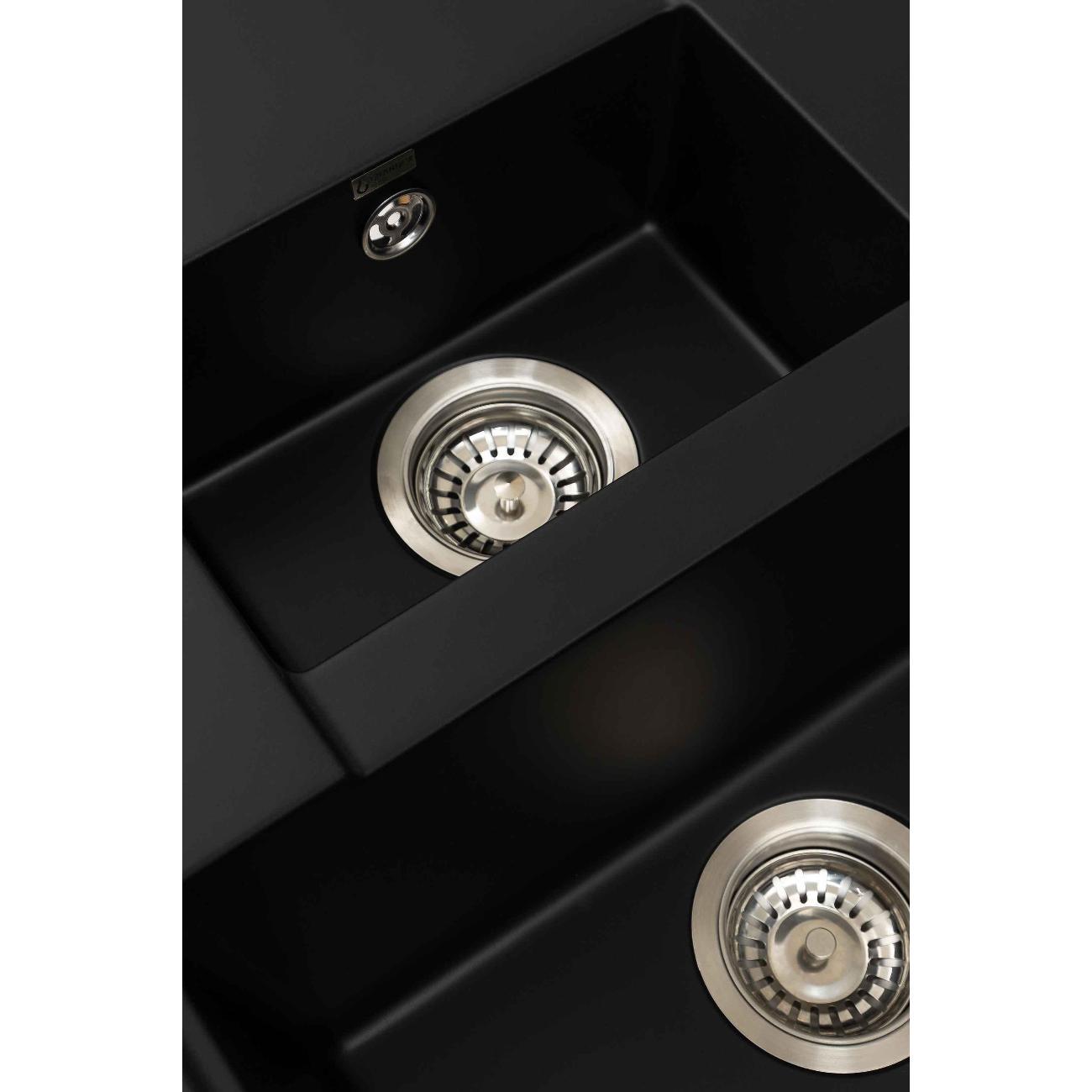 Мойка кухонная GRANDEX AQUA TOPLINE 78F Bl