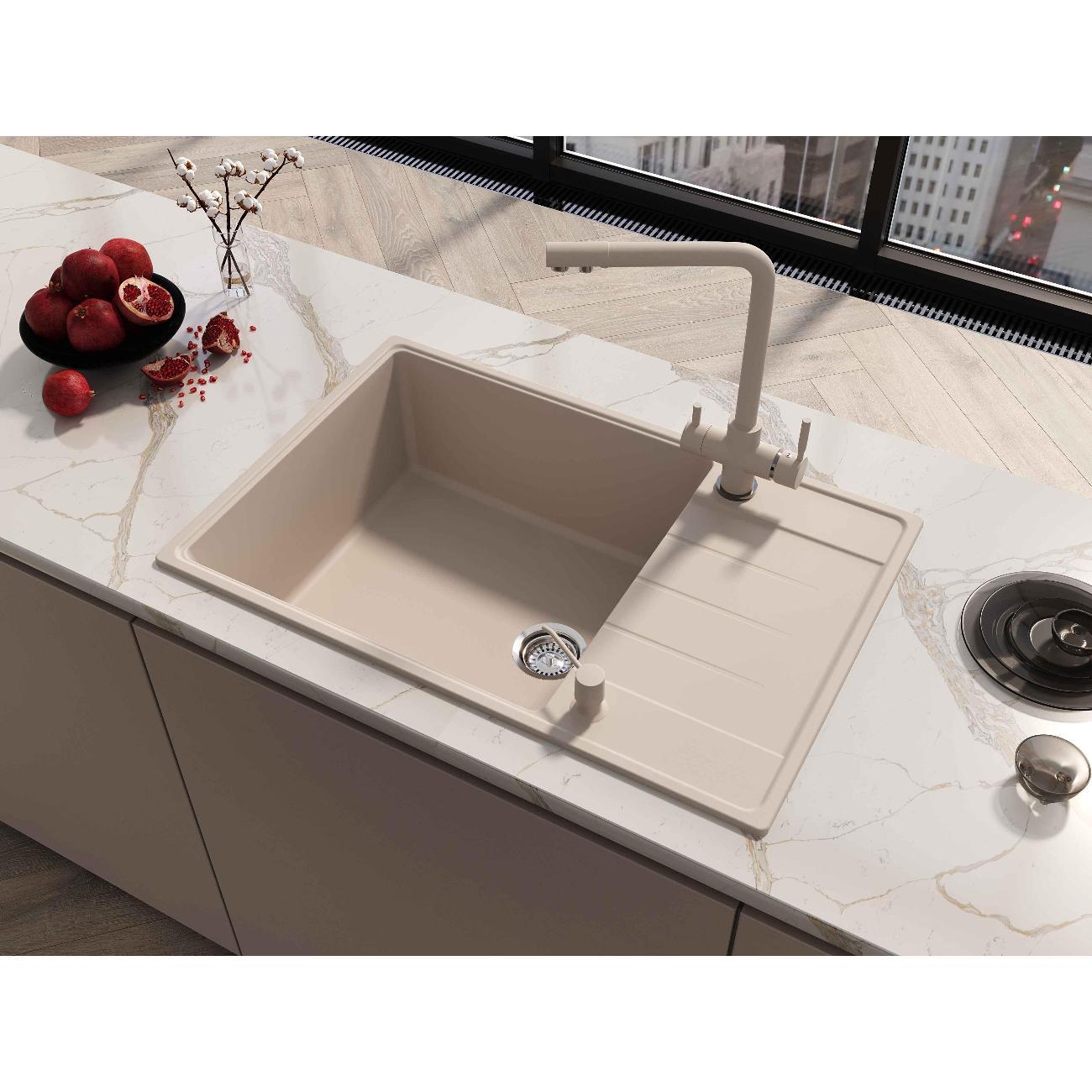 Мойка кухонная GRANDEX AQUA TOPLINE 76F Be