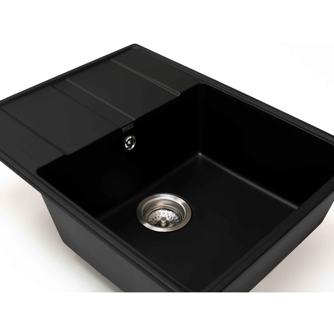 Мойка кухонная GRANDEX AQUA TOPLINE 65F Bl