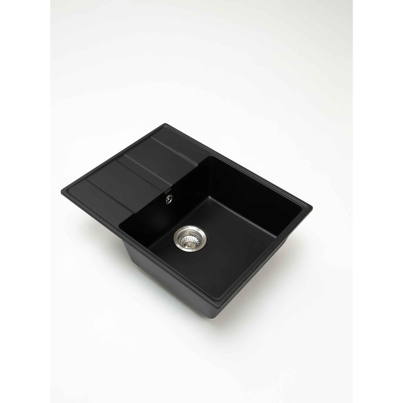 Мойка кухонная GRANDEX AQUA TOPLINE 65F Bl