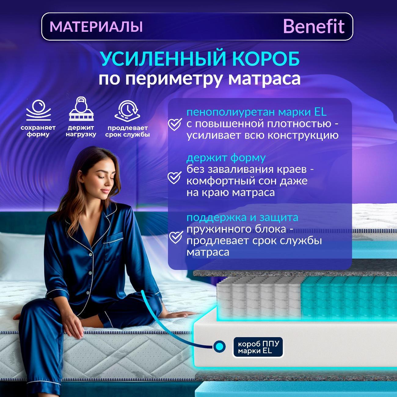 Матрас Healson 160х200 анатомический, пружинный Firm Benefit