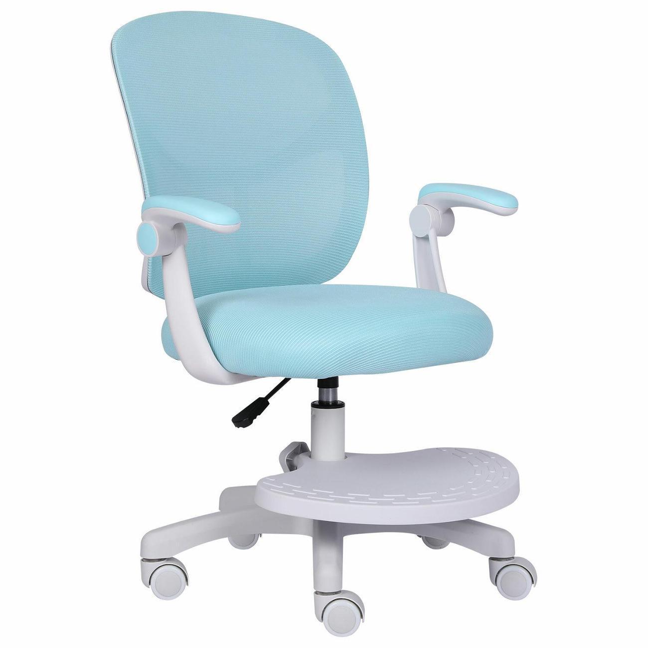 Кресло детское Brabix Toy, подставка д/ног сетка, голубое