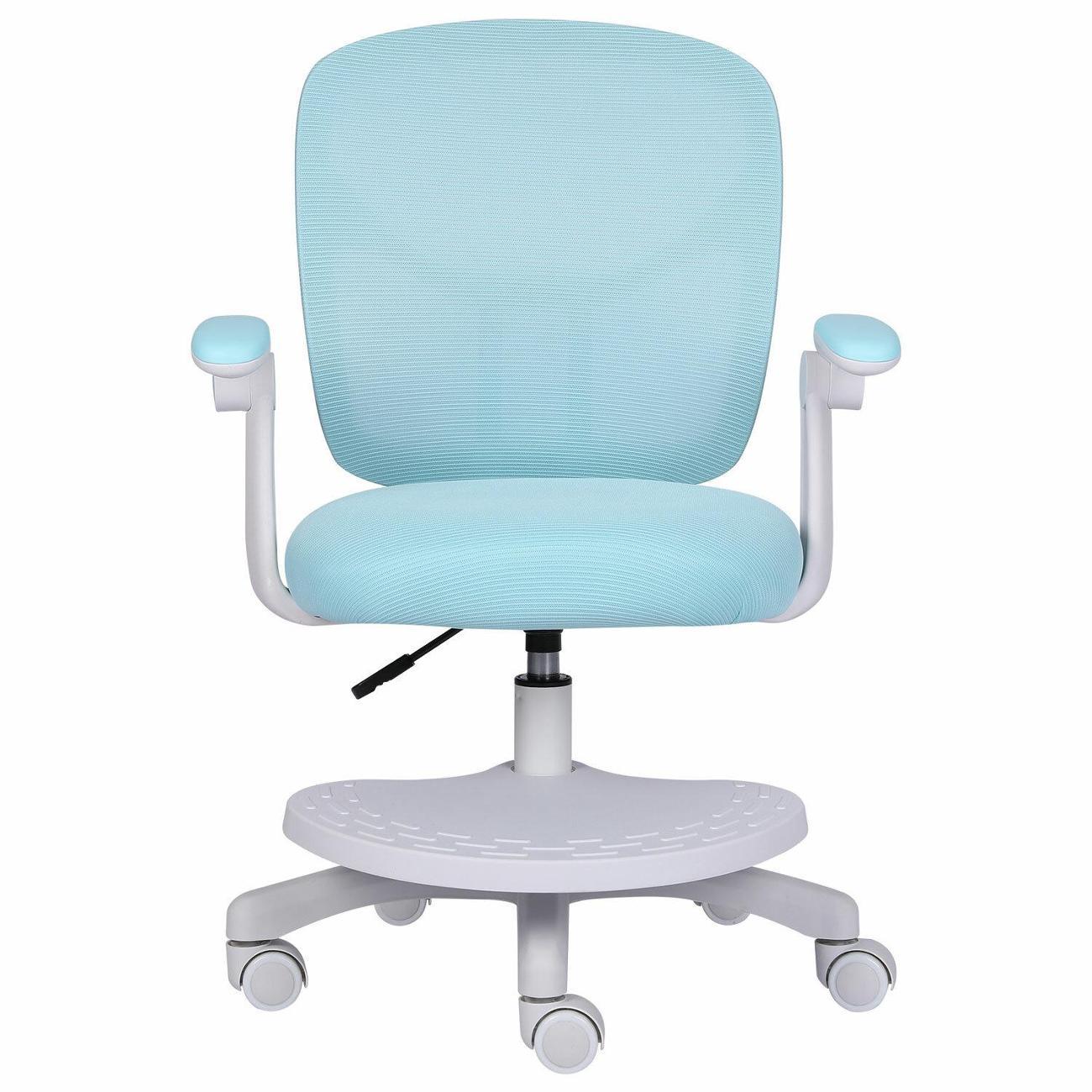 Кресло детское Brabix Toy, подставка д/ног сетка, голубое