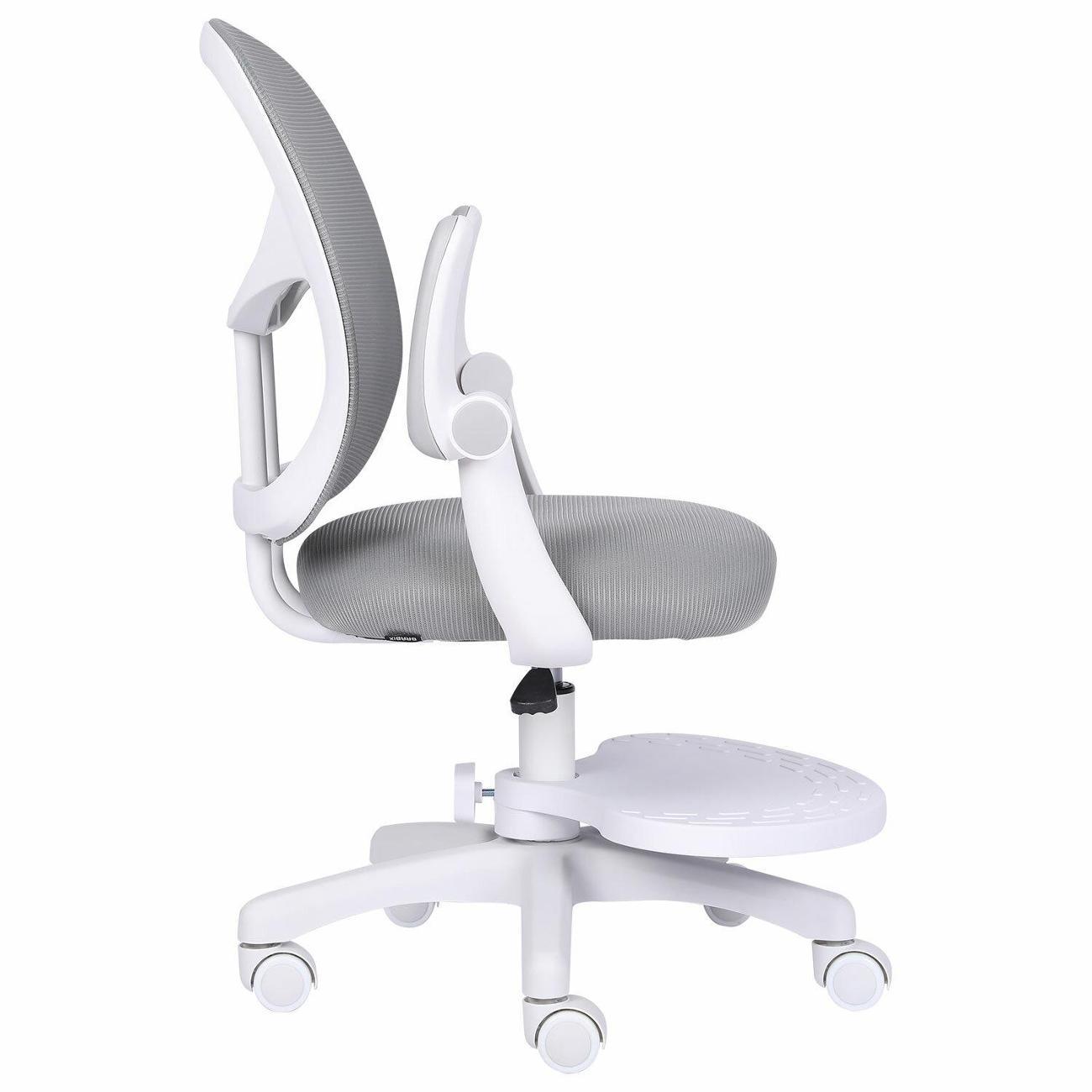 Кресло детское Brabix Toy, подставка д/ног, сетка, серое