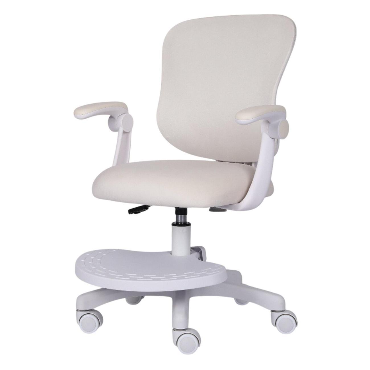 Кресло детское Brabix Sky, подставка д/ног велюр, бежевое