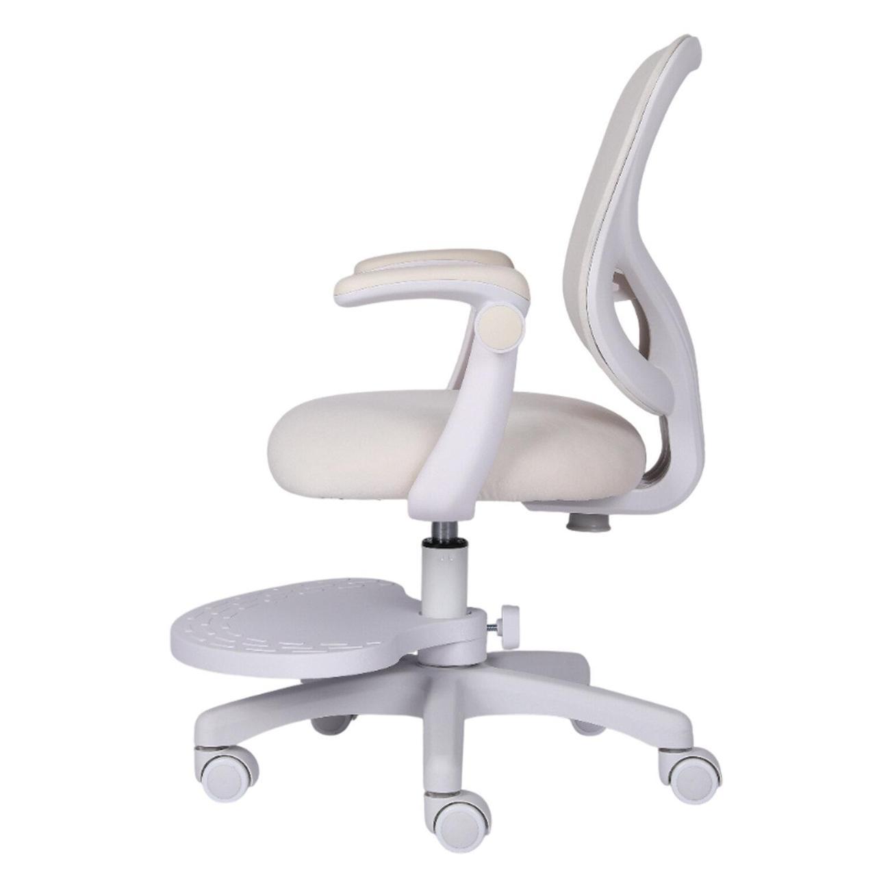 Кресло детское Brabix Sky, подставка д/ног велюр, бежевое