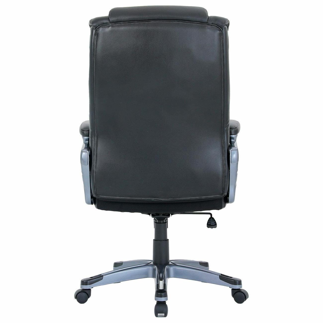 Кресло руководителя Brabix PREMIUM Gladiator, нат кожа, черное