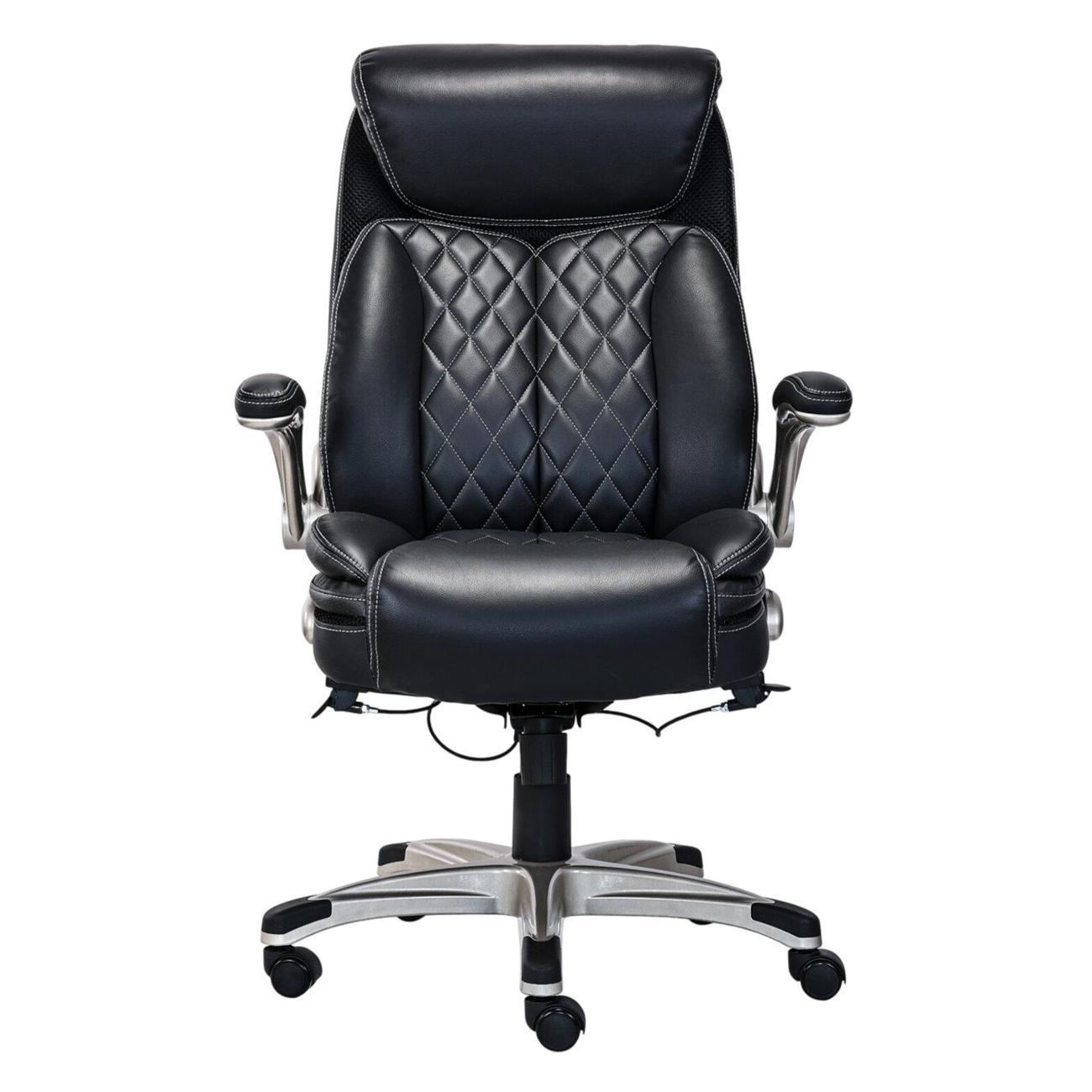 Кресло руководителя HAWASAN EX-567, рециклир. кожа, черное