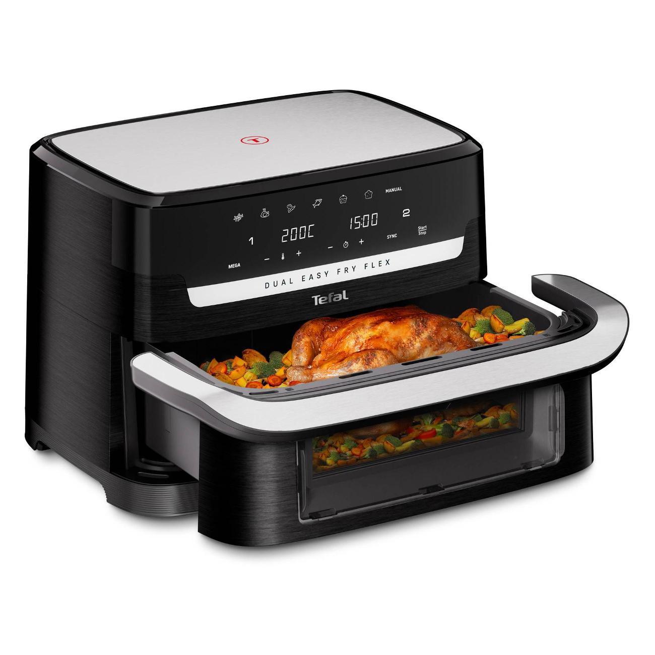 Аэрогриль Tefal Dual Easy Fry Flex EY9228E0 фото