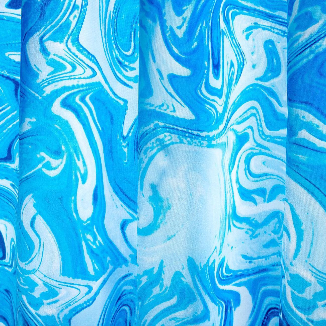 Штора для ванной PRIMILA Полиэстер 180х200см голубые волны