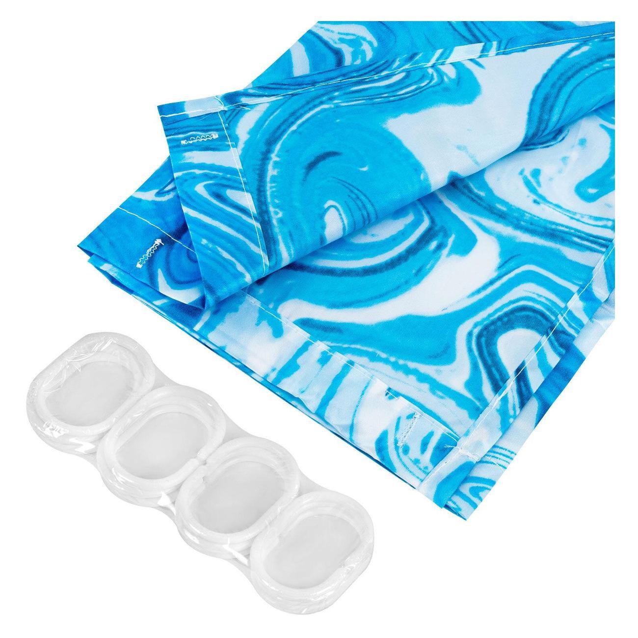 Штора для ванной PRIMILA Полиэстер 180х200см голубые волны