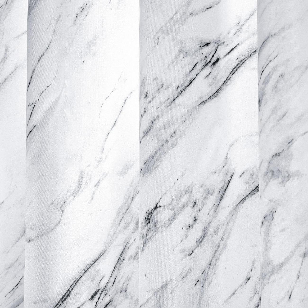 Штора для ванной PRIMILA Полиэстер 180х200см белый мрамор фото