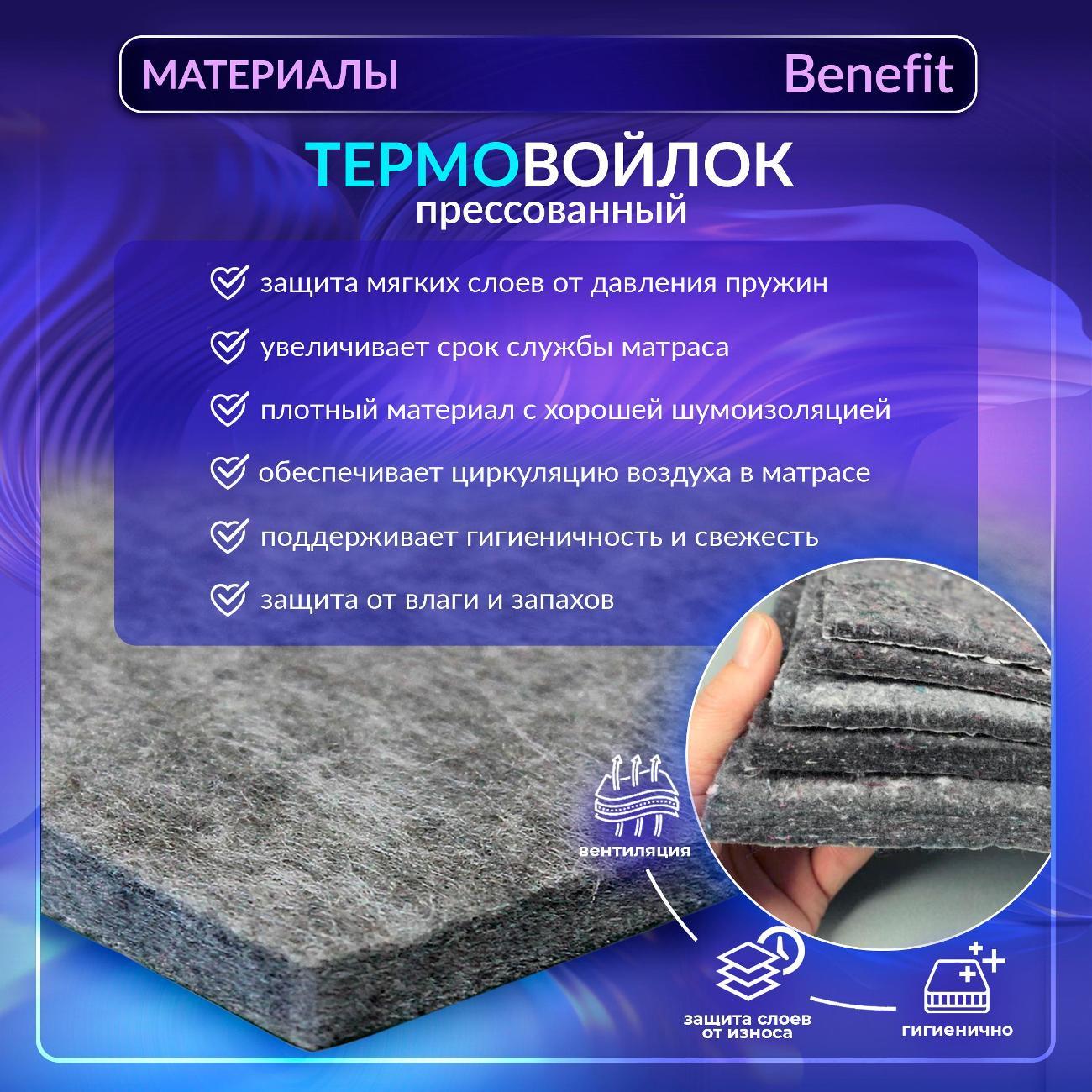 Матрас Healson 90х200 анатомический, пружинный Firm Benefit