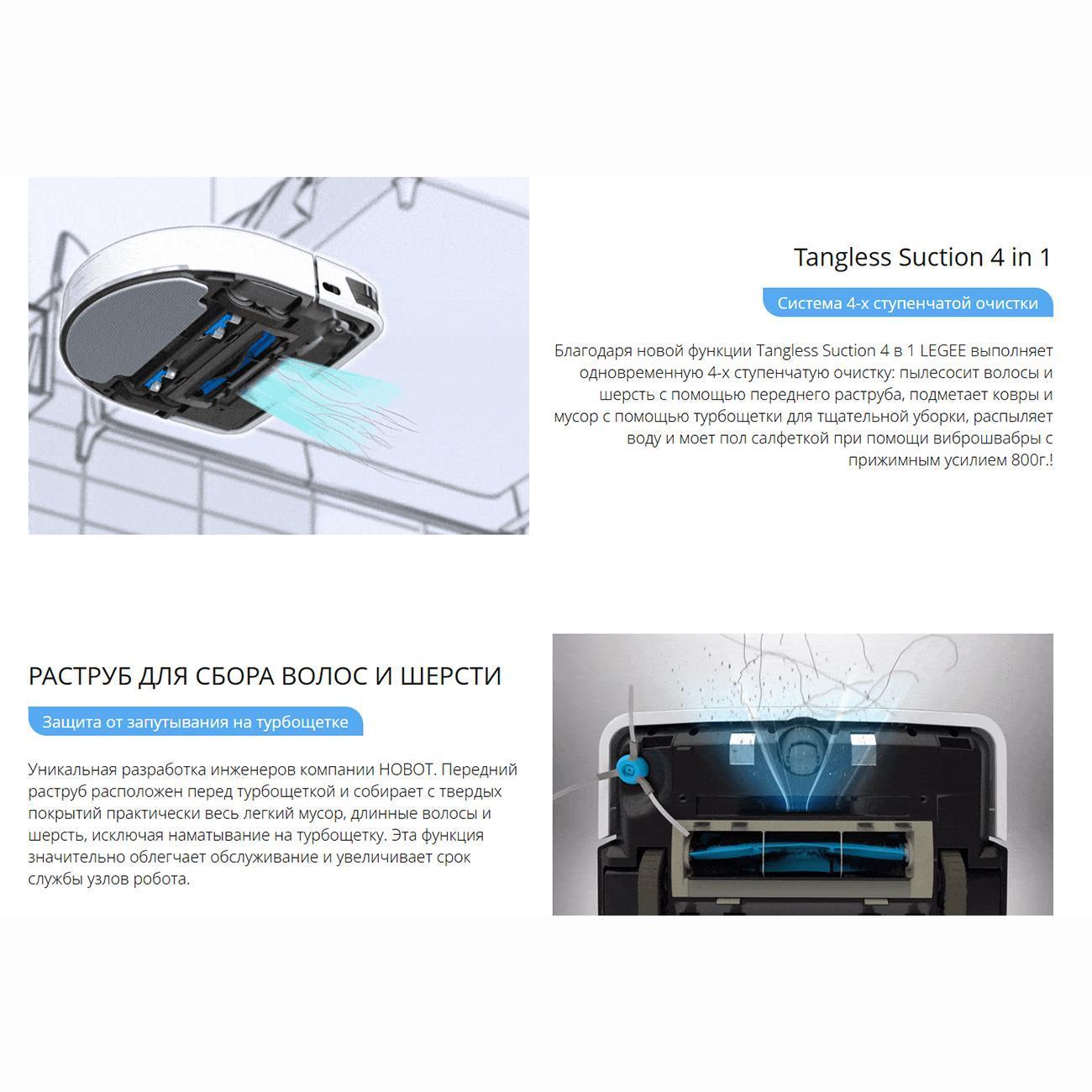 Робот-пылесос Hobot LEGEE-D8 белый