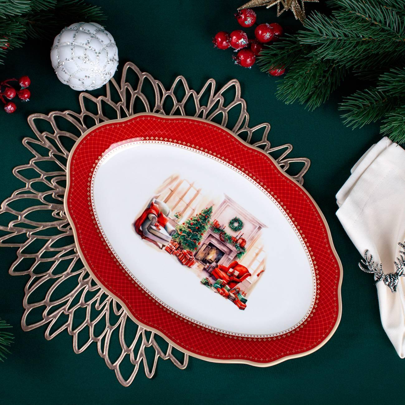 Декоративное блюдо FISSMAN CHRISTMAS EVE 35х25см