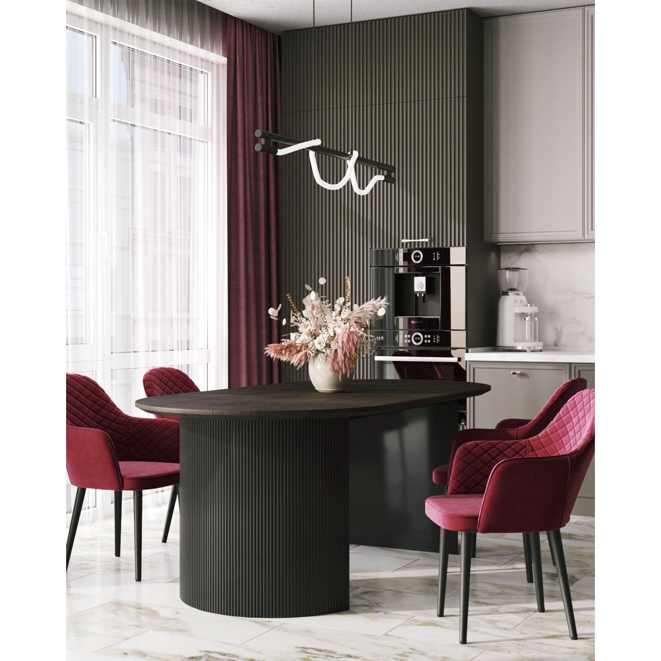 Стол обеденный Stool Group Ballet 200*100*75, темное дерево