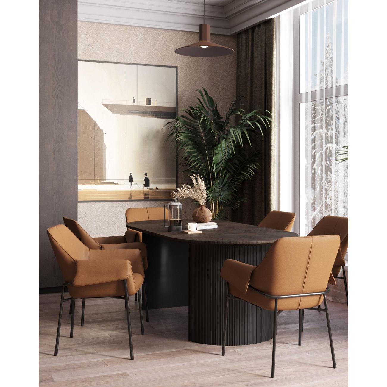 Стол обеденный Stool Group Ballet 200*100*75, темное дерево