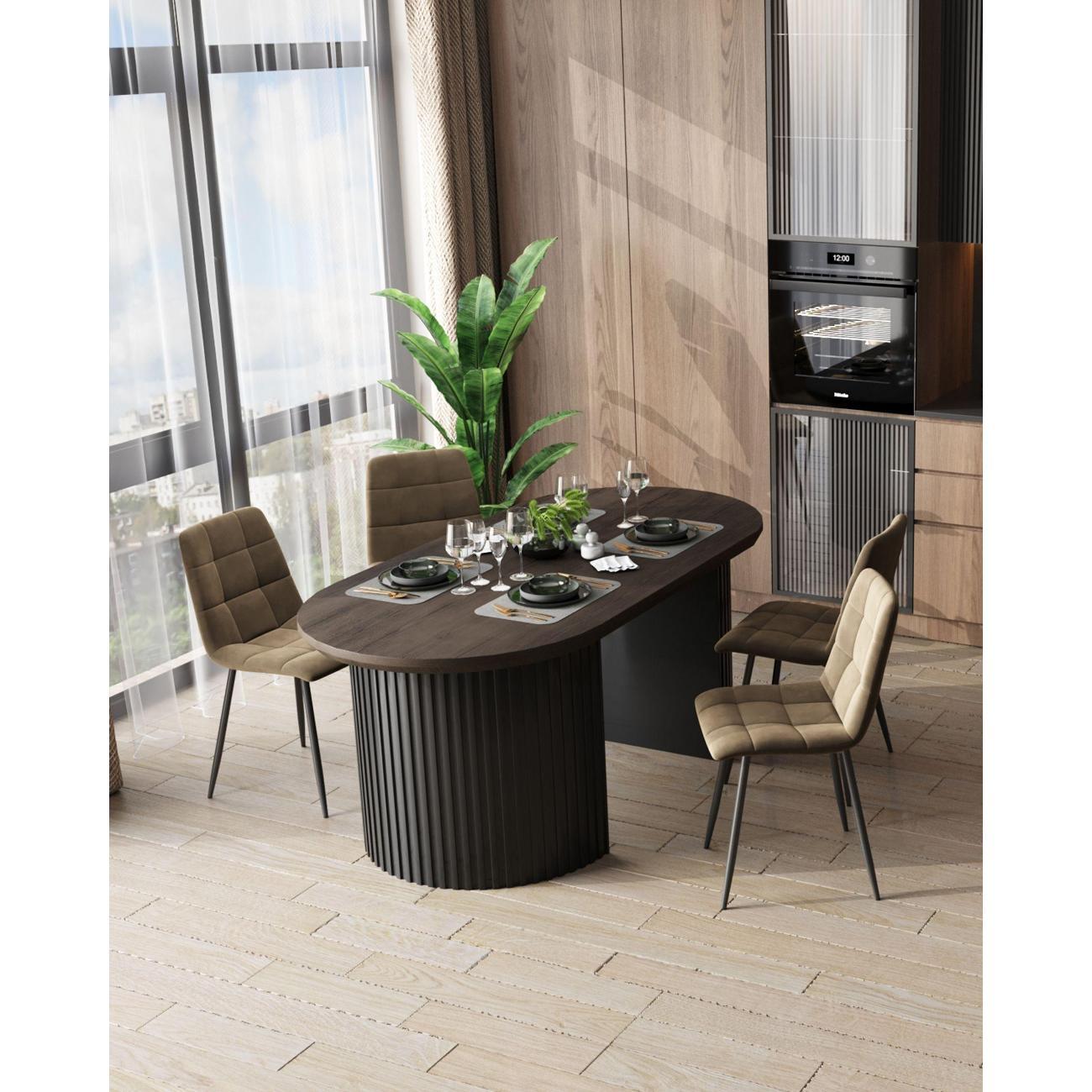 Стол обеденный Stool Group Ballet 180*90*75, темное дерево