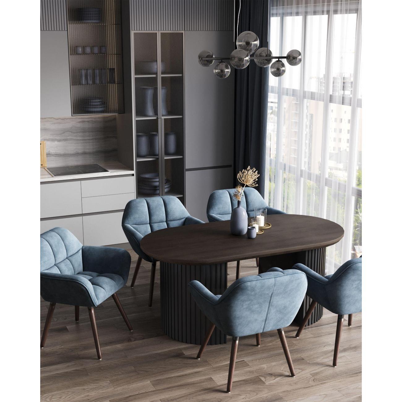 Стол обеденный Stool Group Ballet 180*90*75, темное дерево