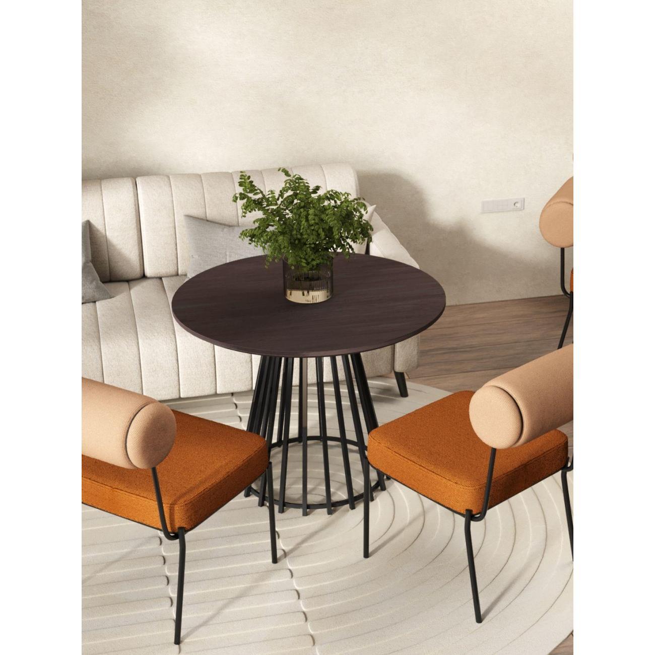 Стол обеденный Stool Group Daphne 100*75, темное дерево