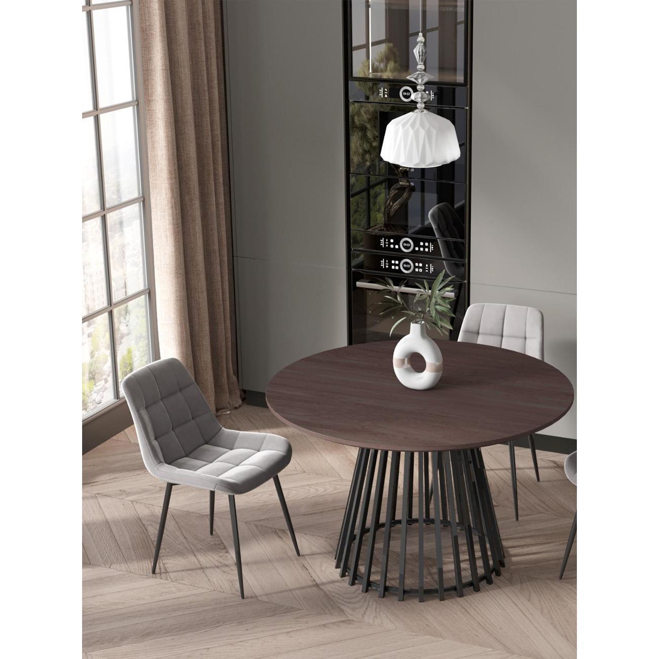 Стол обеденный Stool Group Daphne 120*75, темное дерево