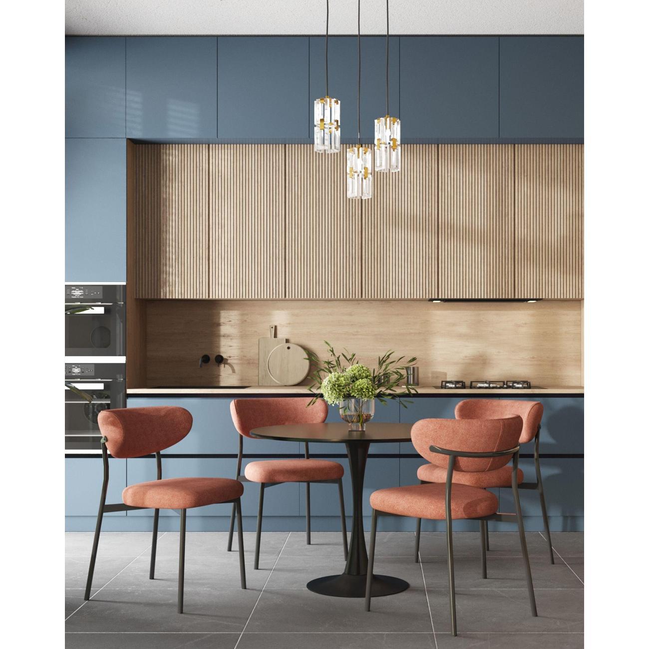 Стол обеденный Stool Group круглый Tulip, 100х100, черный