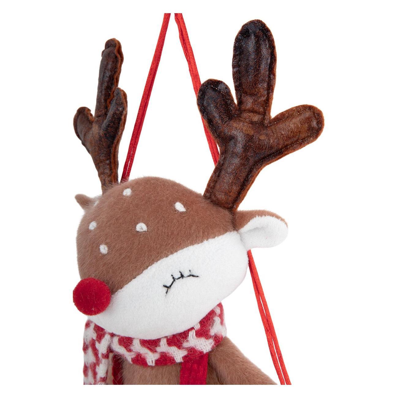 Набор новогодних украшений, игрушек Золотая сказка Оленёнок на качелях 40см 592506