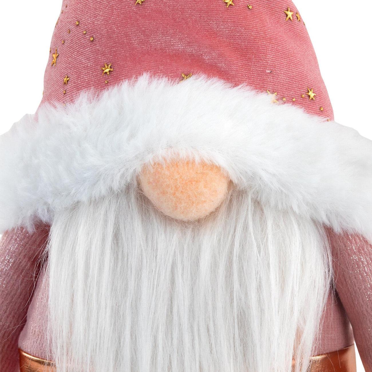 Набор новогодних украшений, игрушек Золотая сказка телескопическ. Розовый Гном 72см