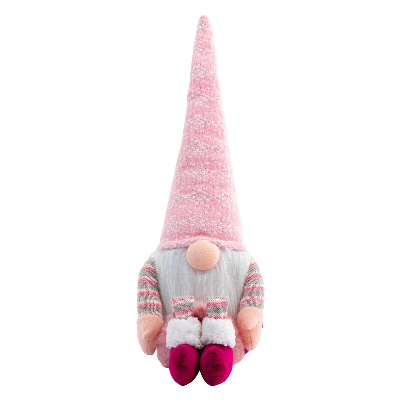 Набор новогодних украшений, игрушек Золотая сказка Розовый Гном с сердечком 70см 592524