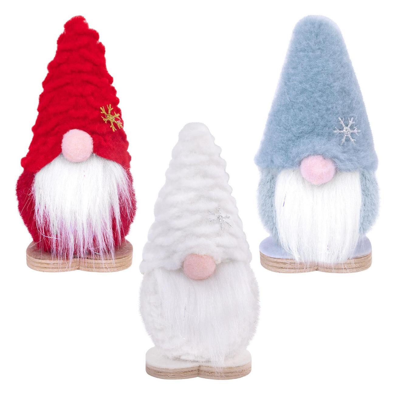 Набор новогодних украшений, игрушек Золотая сказка Гномики 12см ассорти