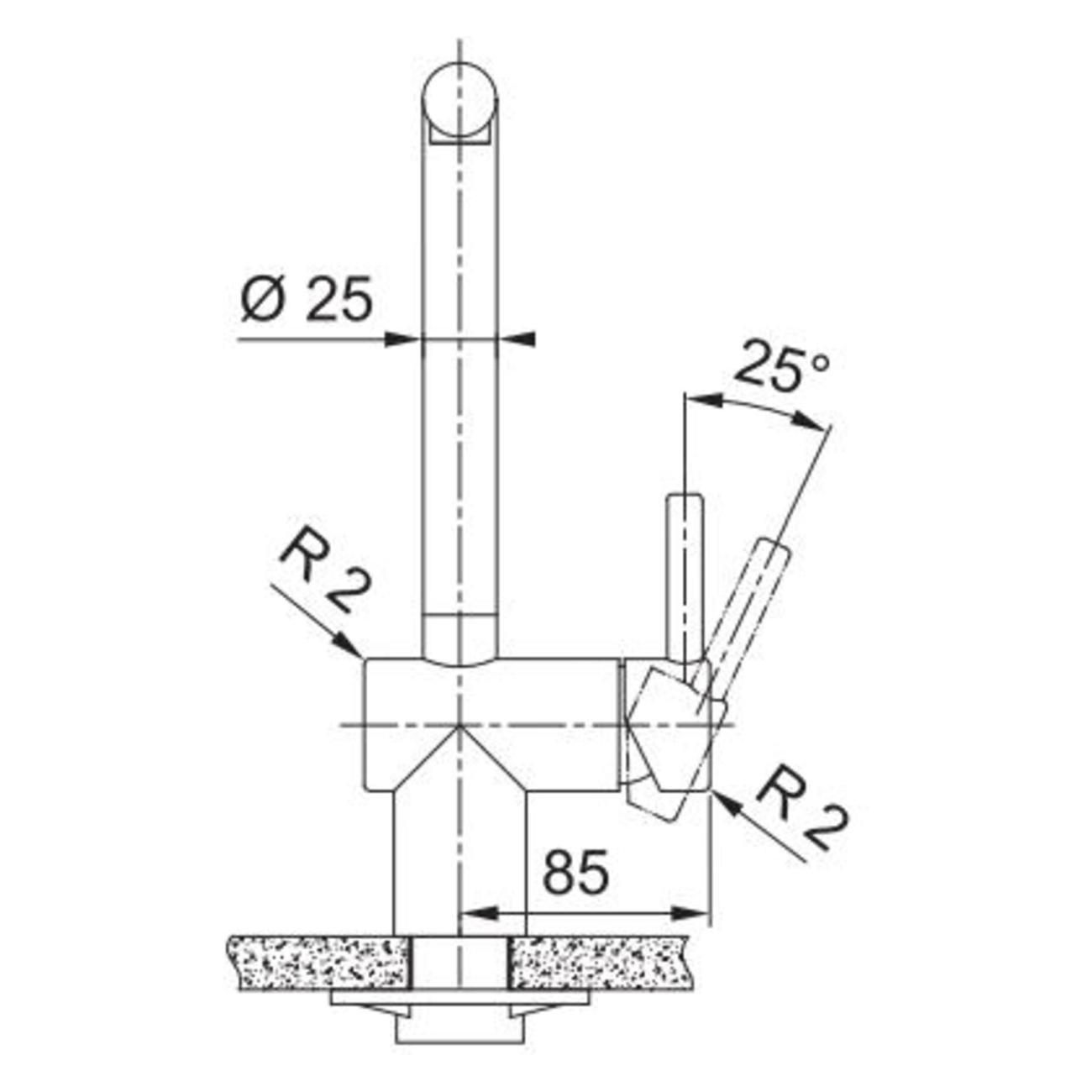 Смеситель Franke ATLAS Neo, нержавеющая сталь