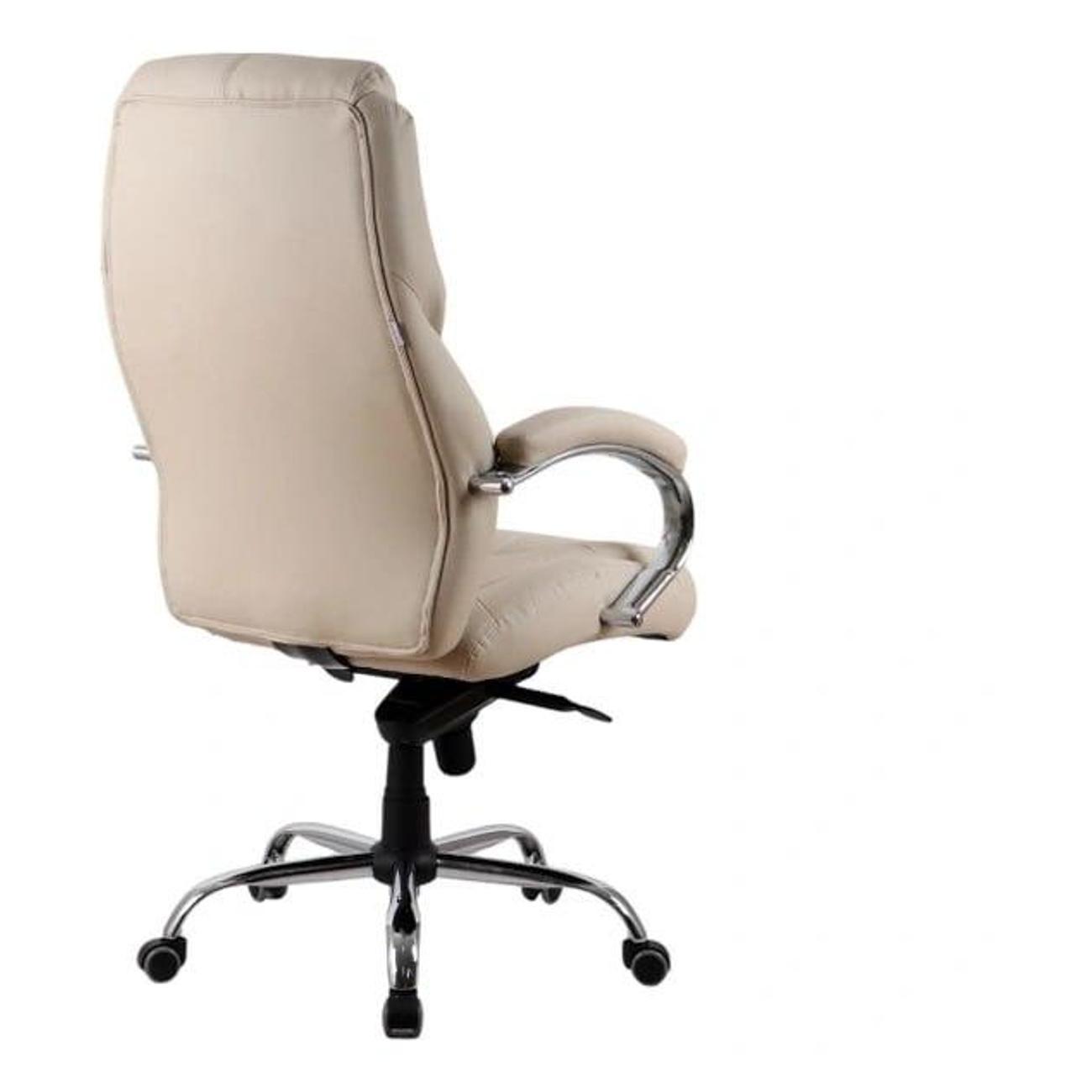 Кресло руководителя KingStyle SHL-9-1 Tonpo PU Chrome кремовый