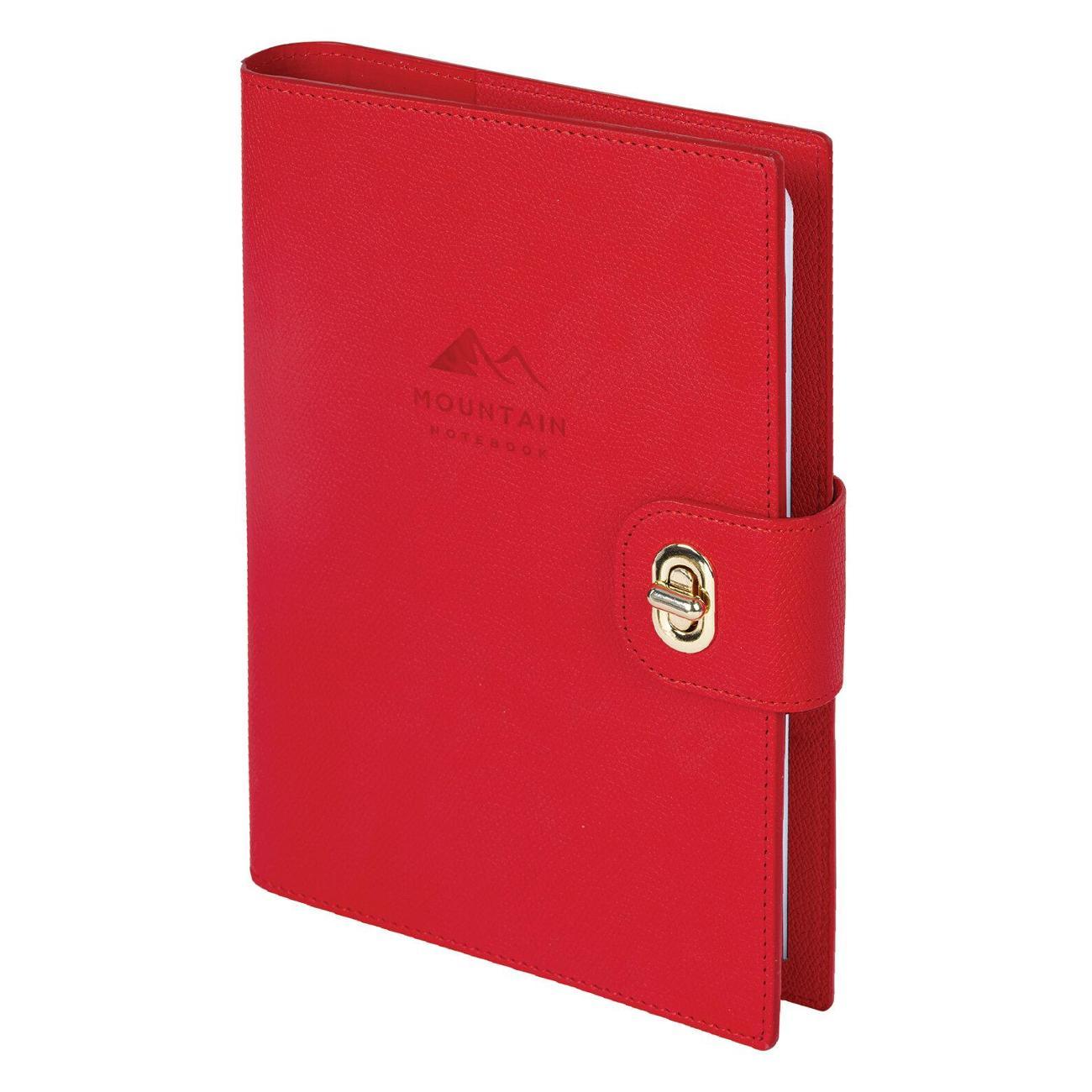 Тетрадь Brauberg B5 167х240мм Nova, под кожу, 160л, красный, 116203 фото