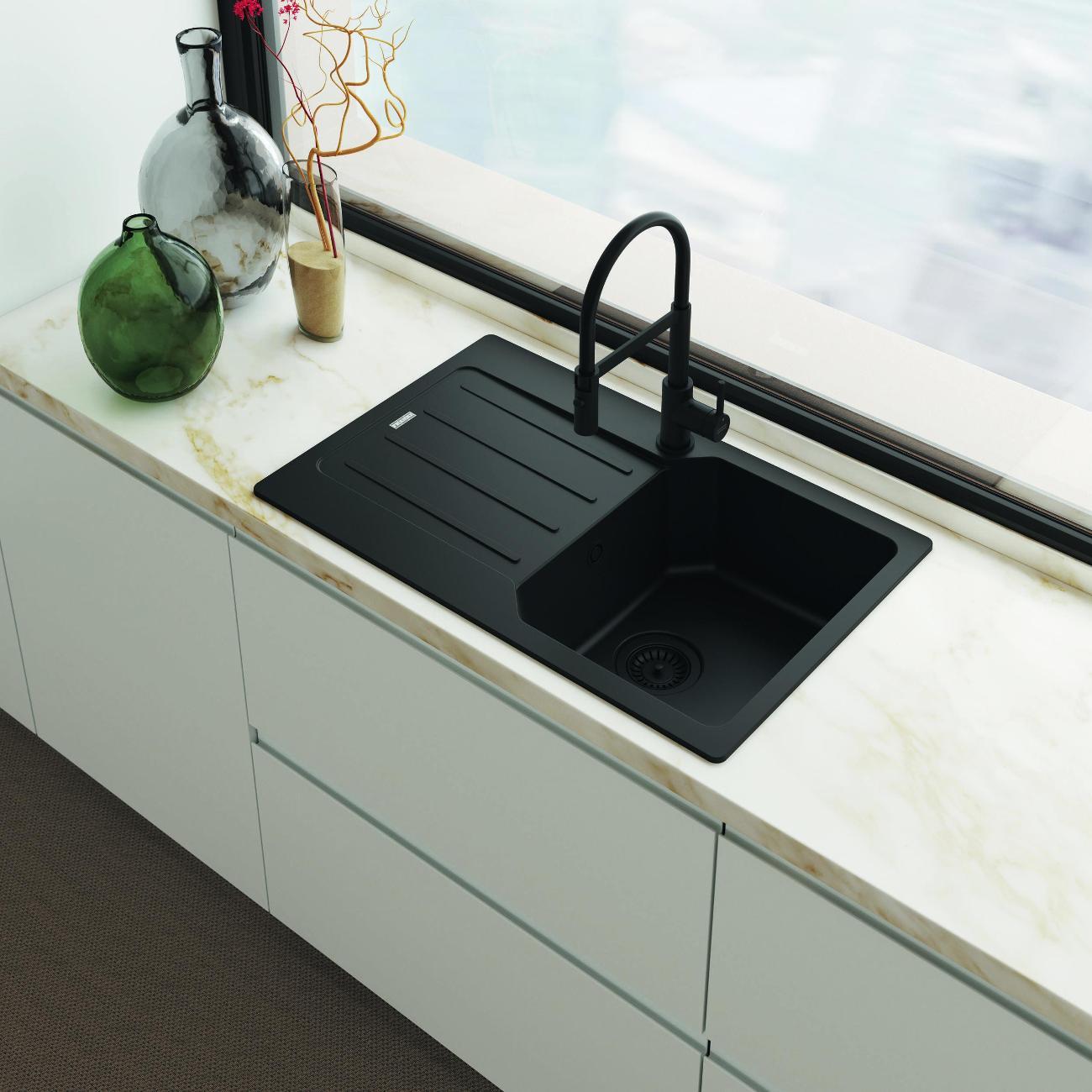 Смеситель Franke Lina Semi-pro черный матовый