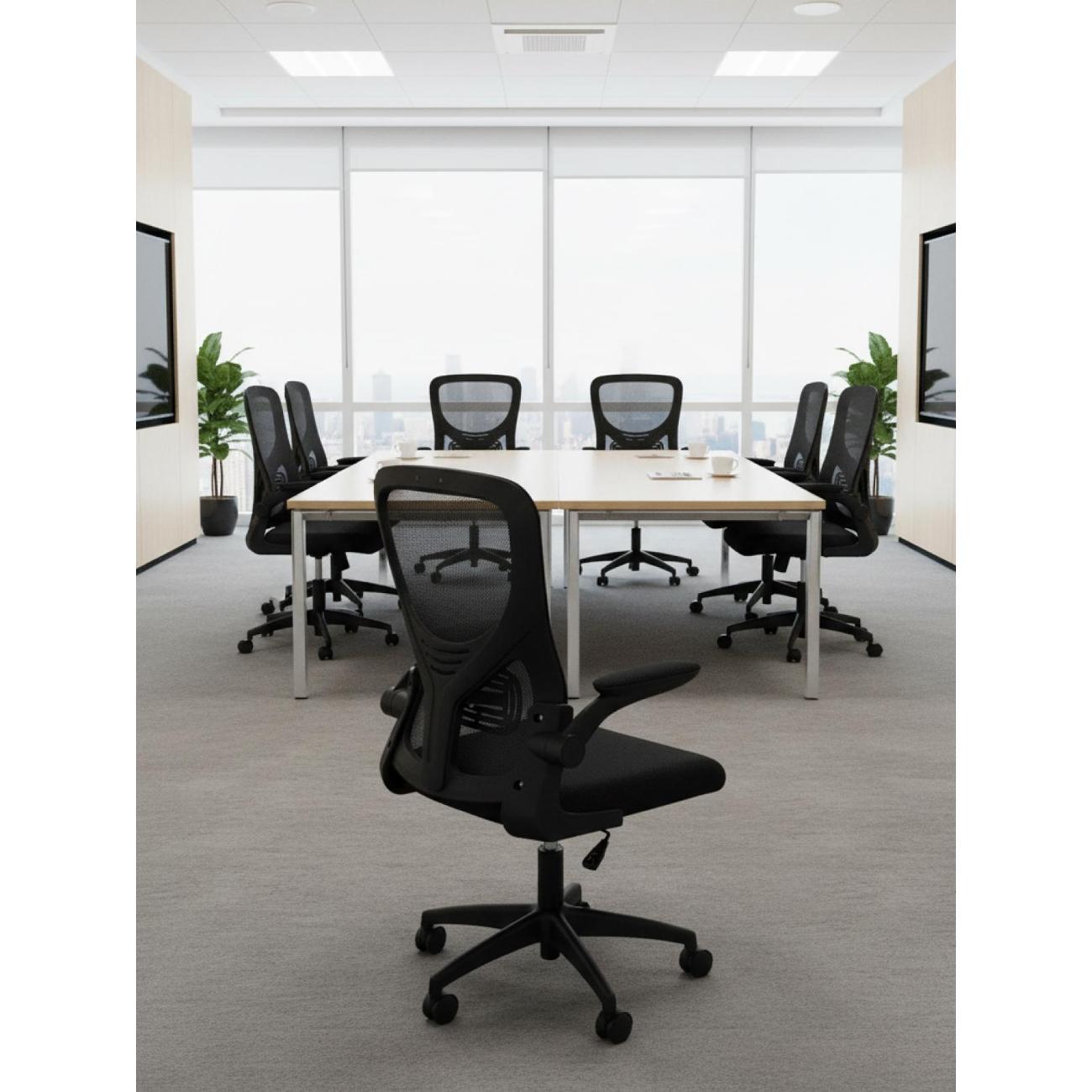 Стул-кресло офисный TopChairs OUE-2504 черный